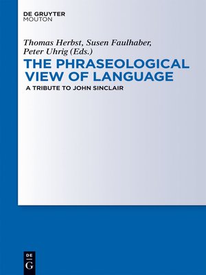 cover image of The Phraseological View of Language